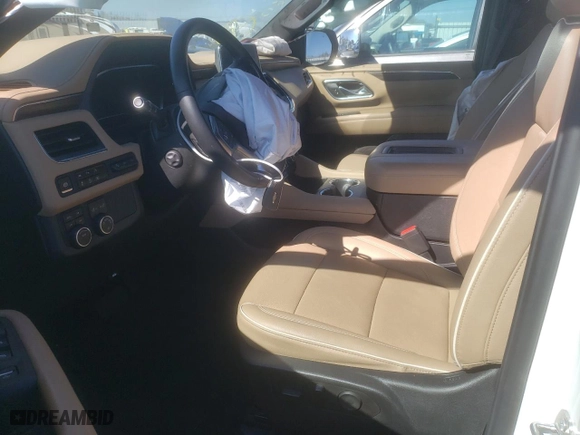 2023 Chevrolet Tahoe Premier with VIN 1GNSKSKLXPR405964, listed as a Copart auction lot 45338185 with 0 mi miles and Salvage Title. Bid and sale history available at carsss.com. Image 7.