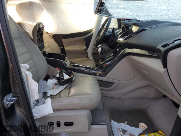 2015 Ford Escape Titanium with VIN 1FMCU0J99FUA26849, listed as a Copart auction lot 50583825 with Not provided miles and Salvage title. Bid and sale history available at DreamBid. Image 7.
