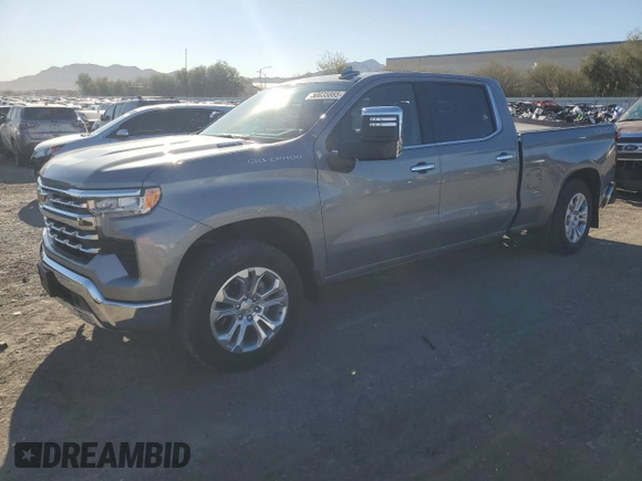 2024 Chevrolet Silverado 1500 LTZ with VIN 1GCUDGE84RZ239587, listed as a Copart auction lot 50035885 with 7,469 mi miles and Salvage Title. Bid and sale history available at DreamBid. Image 1.