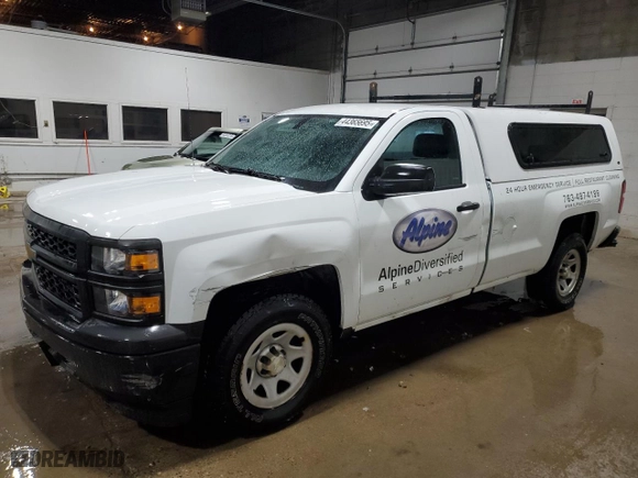 2014 Chevrolet Silverado 1500 Work Truck with VIN 1GCNCPEH9EZ290150, listed as a Copart auction lot 44365695 with 139,783 mi miles and Clean Title. Bid and sale history available at carsss.com. Image 1.