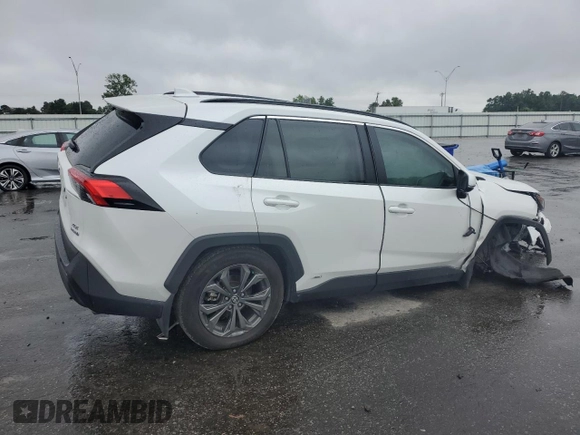 2024 Toyota RAV4 Hybrid XLE Premium with VIN 2T3B6RFV8RW074600, listed as a Copart auction lot 59560115 with 23,839 mi miles and Salvage title. Bid and sale history available at DreamBid. Image 3.