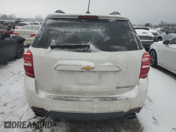 2016 Chevrolet Equinox LTZ with VIN 2GNFLGE33G6325781, listed as a Copart auction lot 43112515 with 239,122 mi miles and Salvage Title. Bid and sale history available at carsss.com. Image 6.