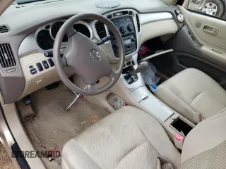 2005 Toyota Highlander with VIN JTEEP21A650087443, listed as a Copart auction lot 86704434 with Not Provided miles and Salvage Title. Bid and sale history available at DreamBid. Image 8.