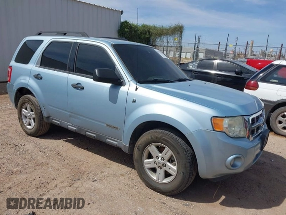 2008 Ford Escape Hybrid with VIN 1FMCU49H58KB75230, listed as a IAAI auction lot 41925742 with 204,861 mi miles and . Bid and sale history available at DreamBid. Image 1.