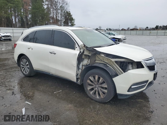 2014 Acura MDX Technology z VIN 5FRYD3H61EB001148, wystawiony jako Copart lot #84291784 z przebiegiem 208 781 mil mil oraz Szkoda całkowita • Salvage title. Historia ofert i sprzedaży dostępna na DreamBid. Obrazek 4.
