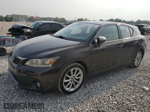 2012 Lexus CT 200h with VIN JTHKD5BH0C2087595, listed as a Copart auction lot 60626595 with 209,197 mi miles and Clean title. Bid and sale history available at DreamBid. Image 1.