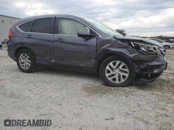 2015 Honda CR-V EX-L with VIN 2HKRM4H78FH666992, listed as a Copart auction lot 42400585 with 155,445 mi miles and Salvage Title. Bid and sale history available at carsss.com. Image 4.