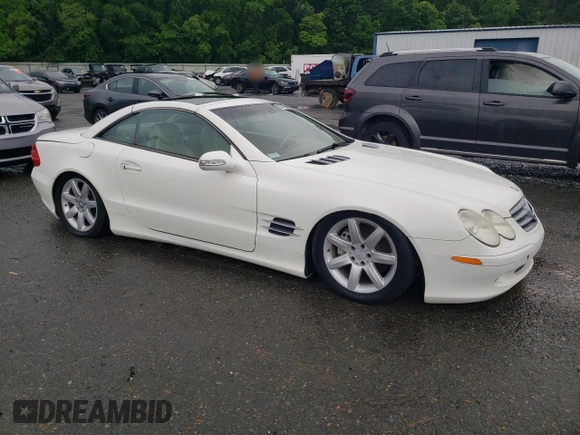 2003 Mercedes-Benz SL 500 z VIN WDBSK75F03F033637, wystawiony jako Copart lot #55441235 z przebiegiem Nie podano mil oraz Szkoda całkowita • Salvage title. Historia ofert i sprzedaży dostępna na DreamBid. Obrazek 4.