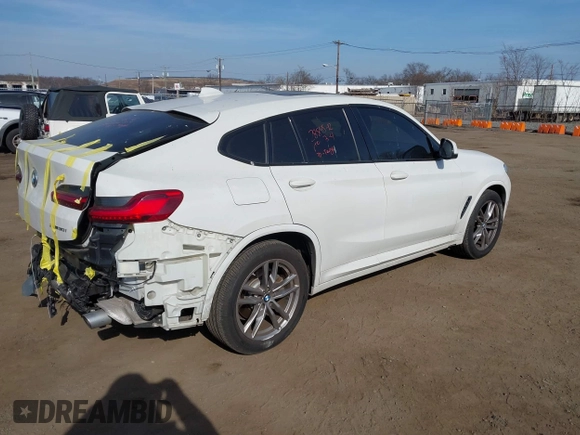 2021 BMW X4 xDrive30i z VIN 5UX2V1C01M9F26524, wystawiony jako IAAI lot #41805153 z przebiegiem 40 353 mil mil oraz . Historia ofert i sprzedaży dostępna na DreamBid. Obrazek 4.