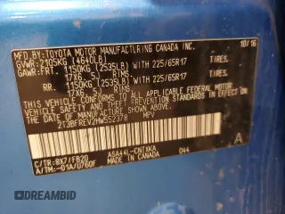 2017 Toyota RAV4 LE с VIN 2T3BFREV2HW552378, выставлен на аукционе Copart как лот 57155225 с пробегом 170 795 миль миль и Списание • Salvage title. История ставок и продаж доступна на DreamBid. Изображение 13.