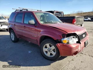 2007 Ford Escape Hybrid with VIN 1FMCU59H57KC06061, listed as a Copart auction lot 86210114 with 158,421 mi miles and Salvage Title. Bid and sale history available at carsss.com. Image 4.