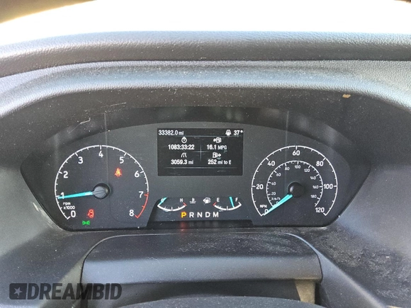2023 Ford Transit Cargo with VIN 1FTBR1Y82PKB80207, listed as a Copart auction lot 88218055 with 33,382 mi miles and Clean Title. Bid and sale history available at DreamBid. Image 9.