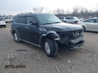 2017 Nissan Armada SV z VIN JN8AY2NC2H9508378, wystawiony jako IAAI lot #41913248 z przebiegiem 148 950 mil mil oraz . Historia ofert i sprzedaży dostępna na DreamBid. Obrazek 1.