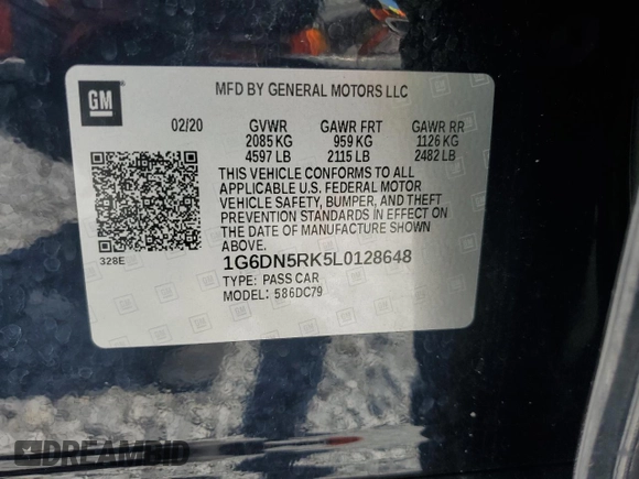 2020 Cadillac CT5 Premium Luxury z VIN 1G6DN5RK5L0128648, wystawiony jako Copart lot #52849285 z przebiegiem 21 862 mil mil oraz Szkoda całkowita • Salvage title. Historia ofert i sprzedaży dostępna na DreamBid. Obrazek 12.