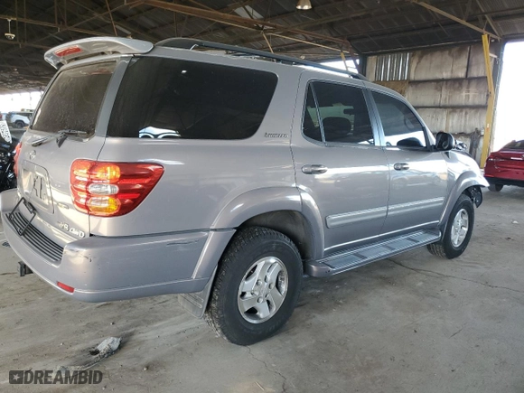 2001 Toyota Sequoia Limited with VIN 5TDBT48A61S050176, listed as a Copart auction lot 83652954 with 205,023 mi miles and Salvage Title. Bid and sale history available at carsss.com. Image 3.