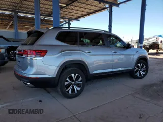2024 Volkswagen Atlas SE with VIN 1V2DR2CA1RC593093, listed as a Copart auction lot 56397325 with 14,524 mi miles and Salvage title. Bid and sale history available at DreamBid. Image 3.