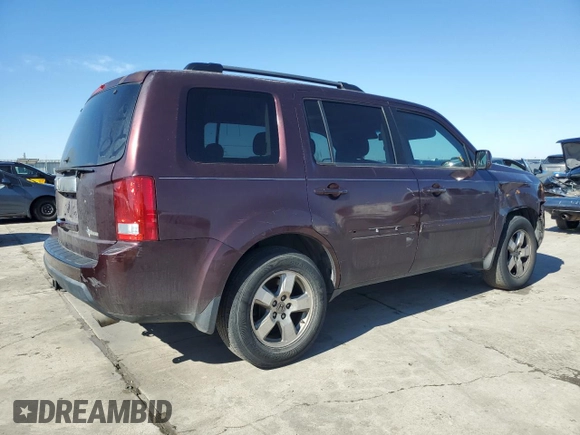 2011 Honda Pilot EX-L with VIN 5FNYF3H63BB047605, listed as a Copart auction lot 46696025 with 281,616 mi miles and Clean Title. Bid and sale history available at carsss.com. Image 3.