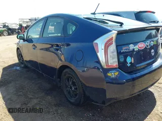 2013 Toyota Prius One with VIN JTDKN3DU1D0350459, listed as a IAAI auction lot 41982187 with 267,002 mi miles. Bid and sale history available at carsss.com. Image 3.