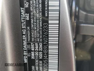 2020 Mercedes-Benz CLA with VIN WDD5J4HB9LN076233, listed as a Copart auction lot 41999163 with 28,085 mi miles. Bid and sale history available at carsss.com. Image 12.