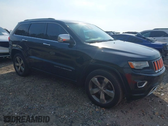 2014 Jeep Grand Cherokee Overland with VIN 1C4RJECG4EC197433, listed as a IAAI auction lot 41769932 with 198,568 mi miles. Bid and sale history available at carsss.com. Image 1.