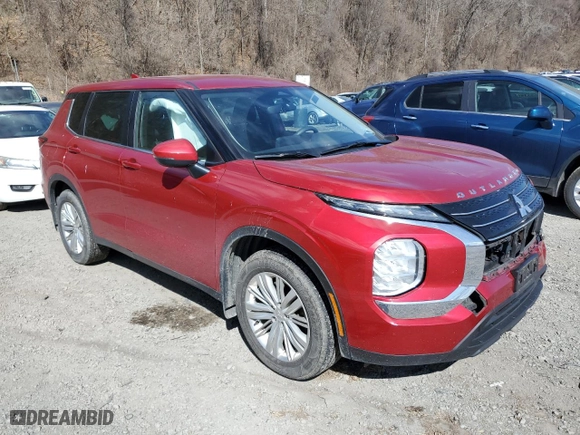 2022 Mitsubishi Outlander ES with VIN JA4J3TA80NZ082410, listed as a Copart auction lot 50783995 with 88,614 mi miles and Salvage Title. Bid and sale history available at carsss.com. Image 4.