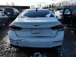 2020 Genesis G80 3.3T Sport with VIN KMTFN4JB1LU329758, listed as a Copart auction lot 82961014 with 102,043 mi miles and Salvage Title. Bid and sale history available at carsss.com. Image 6.
