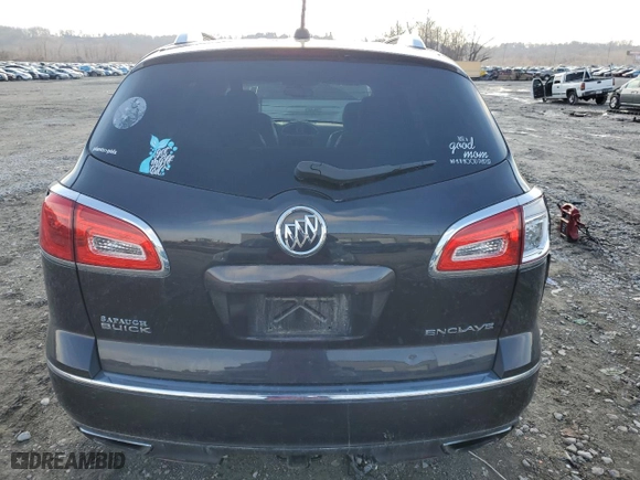 2017 Buick Enclave Leather with VIN 5GAKRBKDXHJ319763, listed as a Copart auction lot 43574925 with 131,002 mi miles and Salvage Title. Bid and sale history available at carsss.com. Image 6.