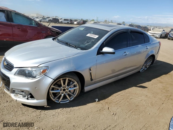 2015 Chevrolet SS with VIN 6G3F15RW9FL125102, listed as a Copart auction lot 70095554 with 87,754 mi miles and Salvage Title. Bid and sale history available at carsss.com. Image 1.