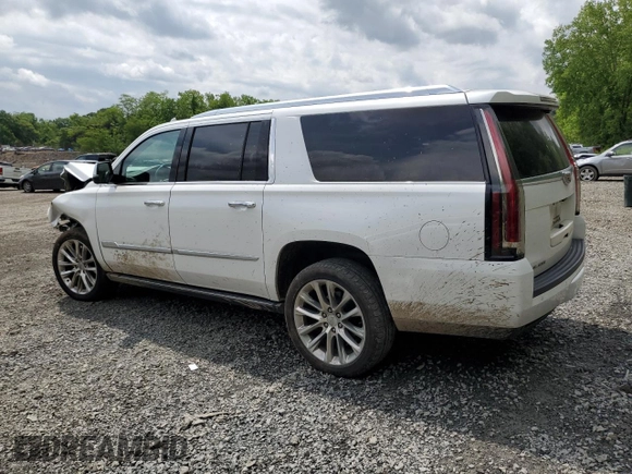 2019 Cadillac Escalade ESV Premium Luxury z VIN 1GYS4JKJXKR268636, wystawiony jako Copart lot #58922025 z przebiegiem 137 285 mil mil oraz Szkoda całkowita • Salvage title. Historia ofert i sprzedaży dostępna na DreamBid. Obrazek 2.