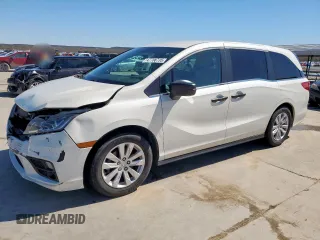 2018 Honda Odyssey LX with VIN 5FNRL6H2XJB101475, listed as a Copart auction lot 47706735 with 91,659 mi miles and Salvage Title. Bid and sale history available at carsss.com. Image 1.