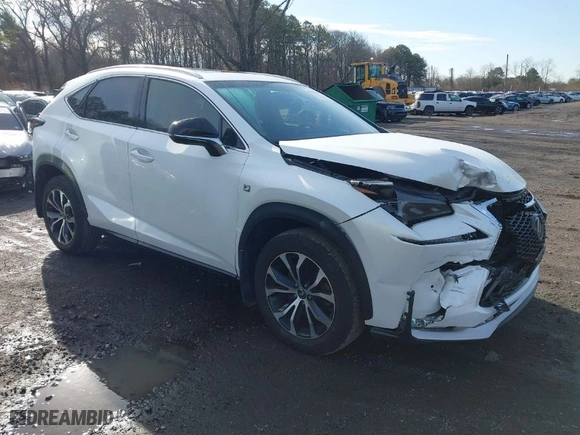 2015 Lexus NX 200t with VIN JTJBARBZXF2040585, listed as a IAAI auction lot 41863637 with 43,239 mi miles. Bid and sale history available at carsss.com. Image 1.