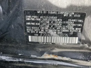 2024 Subaru Crosstrek Premium с VIN JF2GUADC3RH270725, выставлен на аукционе Copart как лот 87820165 с пробегом Не указан миль и На запчасти • Non repairable. История ставок и продаж доступна на DreamBid. Изображение 13.