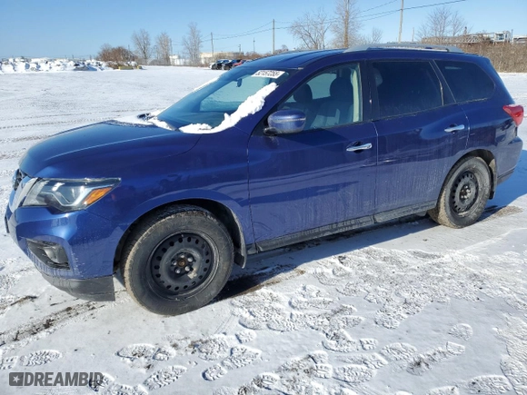 2019 Nissan Pathfinder S with VIN 5N1DR2MM9KC635490, listed as a Copart auction lot 52157255 with 140,433 mi miles and Salvage Title. Bid and sale history available at carsss.com. Image 1.