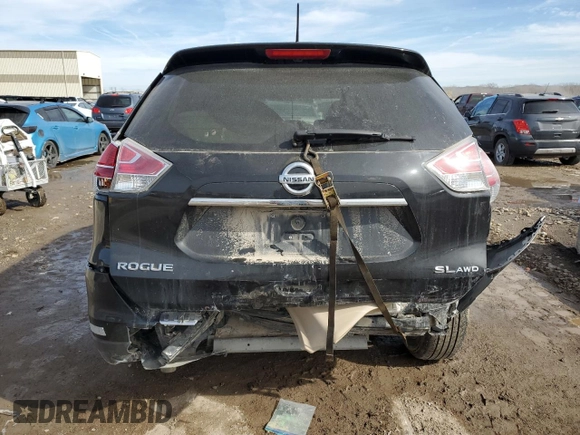 2016 Nissan Rogue SL with VIN 5N1AT2MV1GC763453, listed as a Copart auction lot 45468965 with 135,802 mi miles and Salvage Title. Bid and sale history available at DreamBid. Image 6.