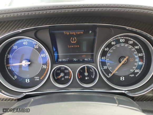 2013 Bentley Continental GT V8 with VIN SCBGT3ZA8DC085518, listed as a Copart auction lot 50658915 with 38,195 mi miles and Salvage Title. Bid and sale history available at carsss.com. Image 9.