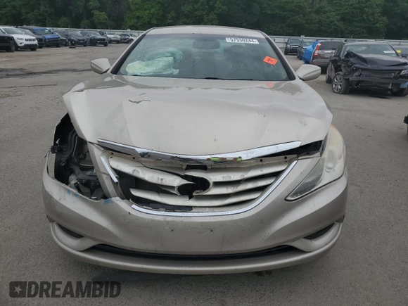 2011 Hyundai Sonata GLS with VIN 5NPEB4AC9BH180729, listed as a Copart auction lot 74673544 with 102,516 mi miles and Salvage Title. Bid and sale history available at DreamBid. Image 5.
