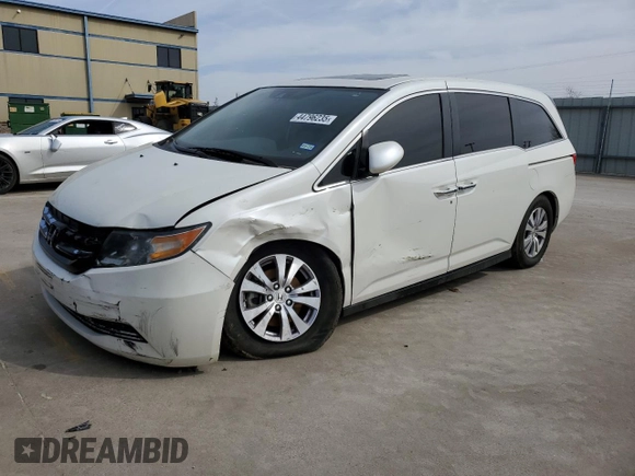 2016 Honda Odyssey EX-L with VIN 5FNRL5H63GB016354, listed as a Copart auction lot 44796235 with 169,581 mi miles and Salvage Title. Bid and sale history available at carsss.com. Image 1.