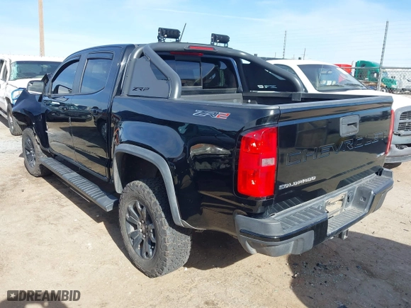 2021 Chevrolet Colorado 4WD ZR2 with VIN 1GCGTEEN3M1104456, listed as a IAAI auction lot 40968468 with 61,530 mi miles. Bid and sale history available at carsss.com. Image 3.