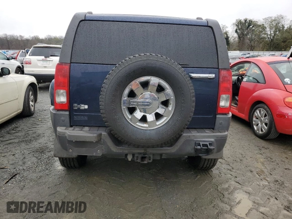 2008 Hummer H3 SUV Luxury with VIN 5GTEN43E788188656, listed as a Copart auction lot 81130024 with 224,987 mi miles and Salvage Title. Bid and sale history available at carsss.com. Image 6.