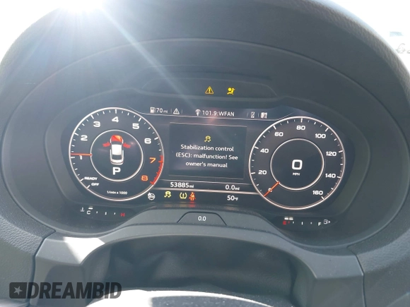 2017 Audi A3 Premium Plus with VIN WAUJ8GFF4H1008011, listed as a IAAI auction lot 41924377 with 53,885 mi miles and . Bid and sale history available at DreamBid. Image 7.