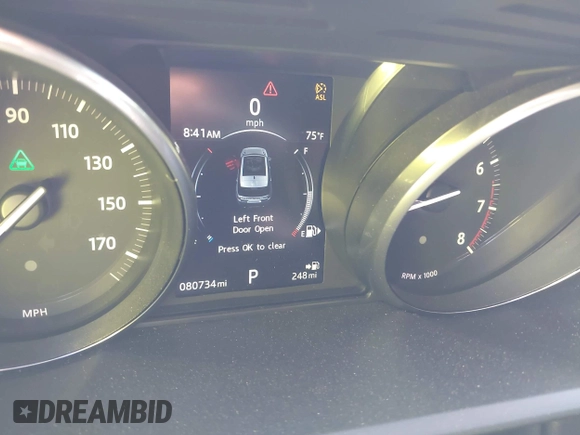 2016 Land Rover Range Rover Sport HSE with VIN SALWR2VF0GA562390, listed as a IAAI auction lot 42819528 with 80,734 mi miles and . Bid and sale history available at DreamBid. Image 7.