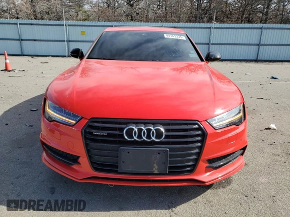 2017 Audi A7 Premium Plus with VIN WAUW3AFC1HN004451, listed as a Copart auction lot 44163335 with 97,191 mi miles and Salvage Title. Bid and sale history available at carsss.com. Image 5.