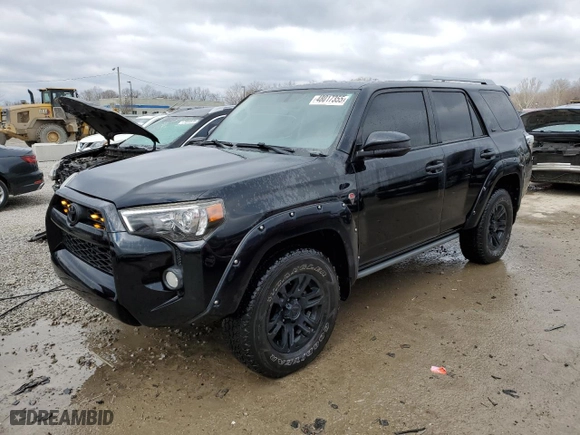 2017 Toyota 4Runner SR5 with VIN JTEBU5JR8H5419523, listed as a Copart auction lot 48017355 with 114,209 mi miles and Salvage Title. Bid and sale history available at carsss.com. Image 1.