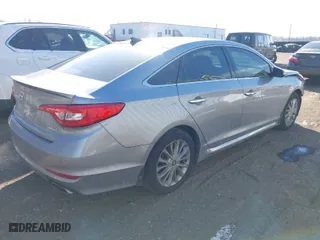 2015 Hyundai Sonata 2.4L Sport with VIN 5NPE34AF1FH142957, listed as a IAAI auction lot 41381762 with 143,597 mi miles. Bid and sale history available at carsss.com. Image 4.