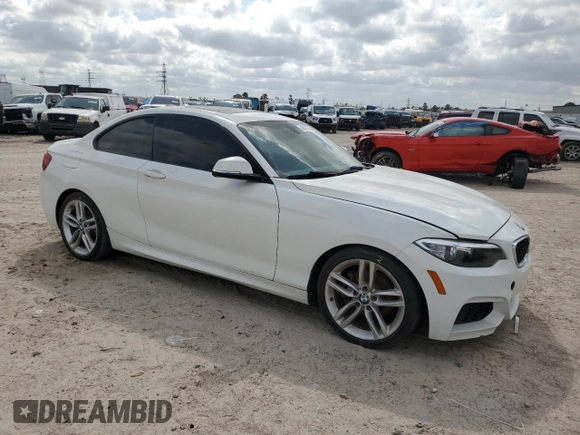 2016 BMW 2 Series 228i z VIN WBA1F9C57GV742193, wystawiony jako Copart lot #48878695 z przebiegiem Nie podano mil oraz Szkoda całkowita • Salvage title. Historia ofert i sprzedaży dostępna na DreamBid. Obrazek 4.