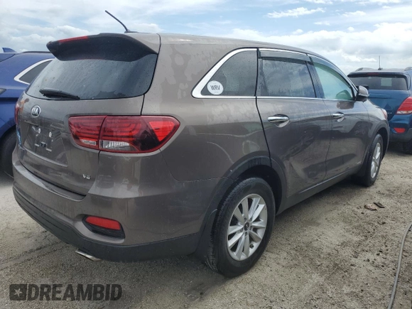 2019 Kia Sorento LX with VIN 5XYPGDA55KG565966, listed as a Copart auction lot 75736284 with Not Provided miles and Salvage Title. Bid and sale history available at DreamBid. Image 3.