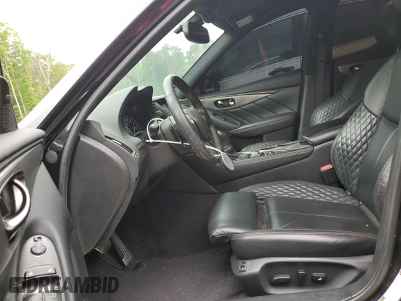 2018 Infiniti Q50 Red Sport 400 with VIN JN1FV7AP3JM461660, listed as a Copart auction lot 53837645 with 111,441 mi miles and Clean title. Bid and sale history available at DreamBid. Image 7.