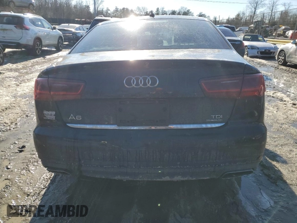 2016 Audi A6 3.0L TDI Premium Plus with VIN WAUFMAFC6GN000794, listed as a Copart auction lot 88502915 with 91,206 mi miles and Salvage Title. Bid and sale history available at carsss.com. Image 6.