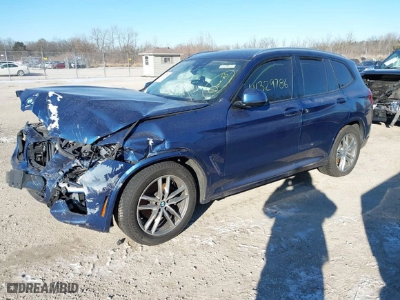 2018 BMW X3 xDrive30i with VIN 5UXTR9C5XJLD64085, listed as a IAAI auction lot 41329786 with 1 mi miles. Bid and sale history available at carsss.com. Image 2.