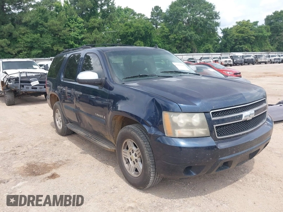 2007 Chevrolet Tahoe LS with VIN 1GNFC13CX7R264532, listed as a IAAI auction lot 42425650 with 254,286 mi miles and . Bid and sale history available at DreamBid. Image 1.